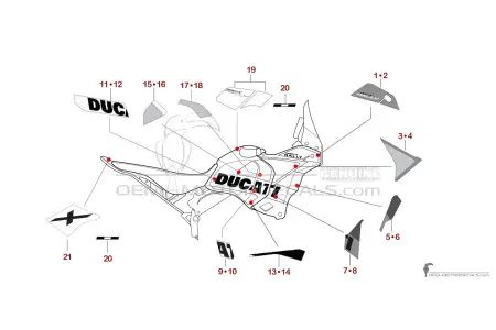 Ducati DESERTX 2025 Rally - Biały