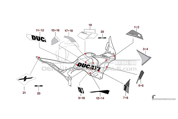 Ducati DESERTX 2025 Rally - Blanco