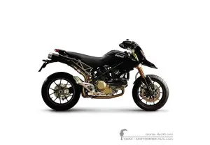 Pegatinas para Ducati HYPERMOTARD 1100 S 2008 • Ducati Pegatinas OEM