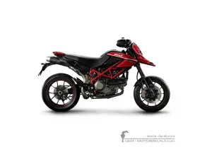 Adesivi per Ducati HYPERMOTARD 1100 Evo Sp 2010 • Ducati Adesivi OEM