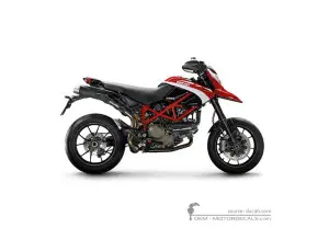 Adesivi per Ducati HYPERMOTARD 1100 Evo Sp Corse 2012 • Ducati Adesivi OEM