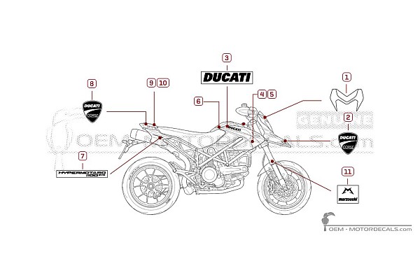 Ducati HYPERMOTARD 1100 Evo Sp Corse 2012