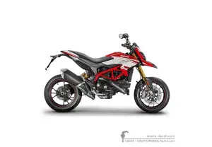 Aufkleber für Ducati HYPERMOTARD 939 SP 2017 • Ducati OEM-Aufkleber