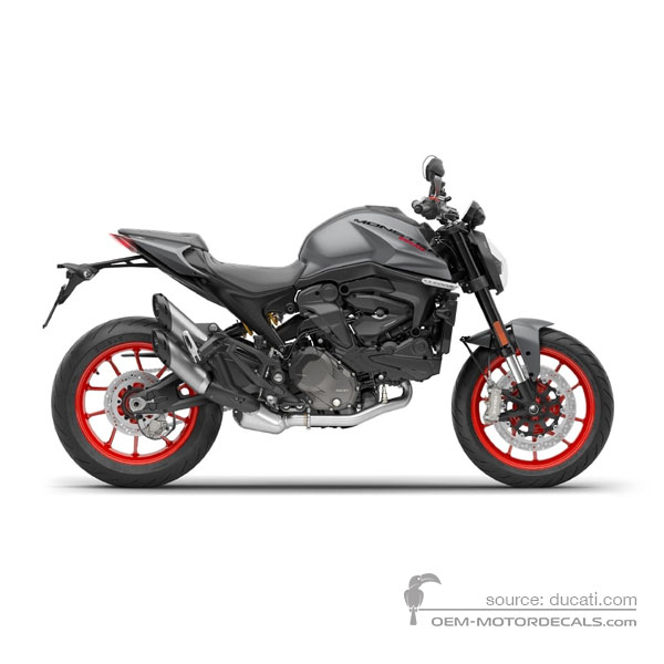 Decals for Ducati MONSTER 2022 - Gray • Ducati OEM Decals