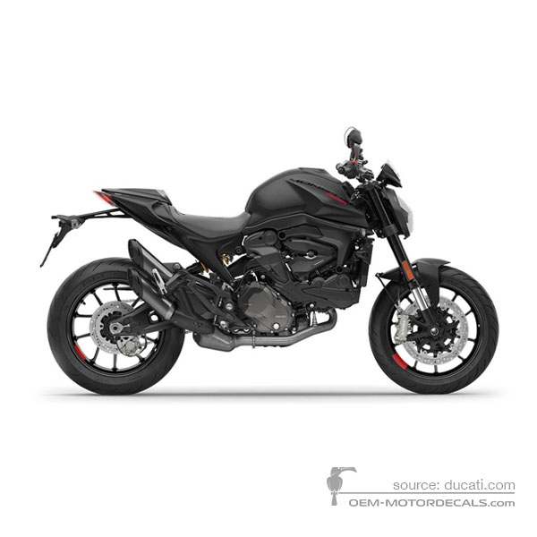 Naklejki do Ducati MONSTER 2023 - Ciemnoszary • Ducati Naklejki OEM