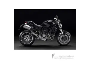 Aufkleber für Ducati MONSTER 1100 2010 - Schwarz • Ducati OEM-Aufkleber