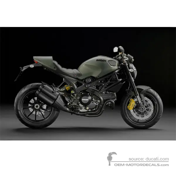 Ducati MONSTER 1100 DIESEL 2013 - Verde - Diesel Brave Green