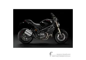 Decals for Ducati MONSTER 1100 EVO 2011 - Black • Ducati OEM Decals