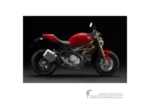 Naklejki do Ducati MONSTER 1100 EVO 2013 Anniversary - Czerwony • Ducati Naklejki OEM