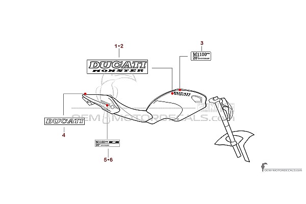 Ducati MONSTER 1100 EVO 2013 Anniversary - Red