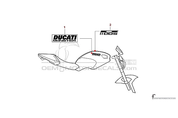 Ducati MONSTER 1100 S 2009 - Bianco