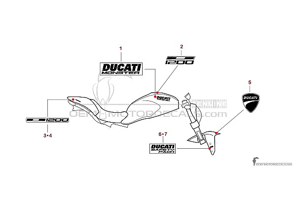 Ducati MONSTER 1200 2020 - Rosso