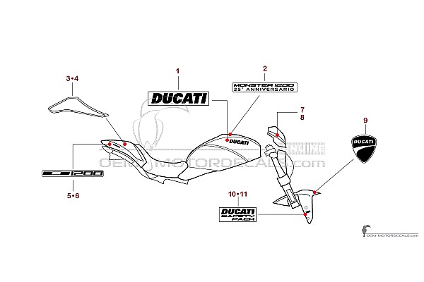 Ducati MONSTER 1200 25° ANNIVERSARIO 2019 - Weiss