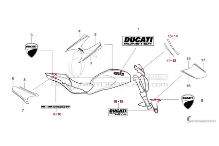 Ducati MONSTER 1200 R 2016 - Nero