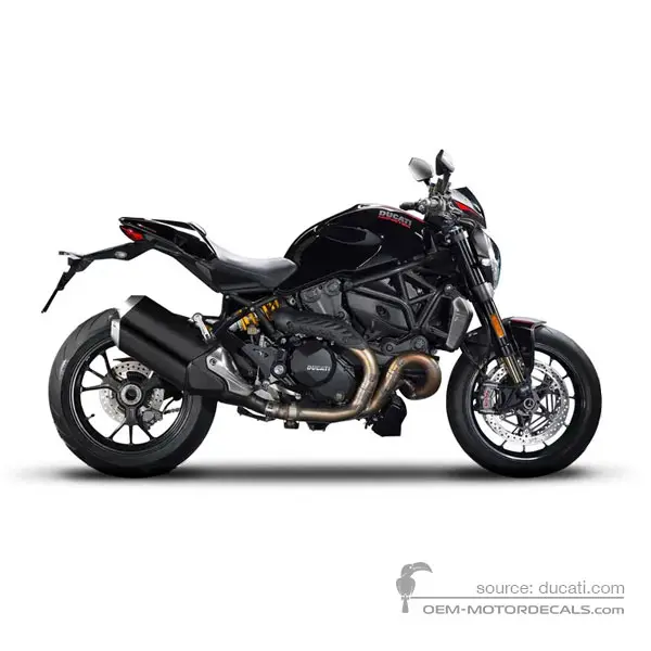 Ducati MONSTER 1200 R 2017 - Negro - Thrilling Black