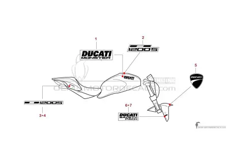 Ducati MONSTER 1200 S 2014 - Red