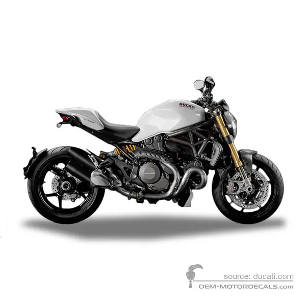 Ducati MONSTER 1200 S 2016 - Blanco - Star White Silk