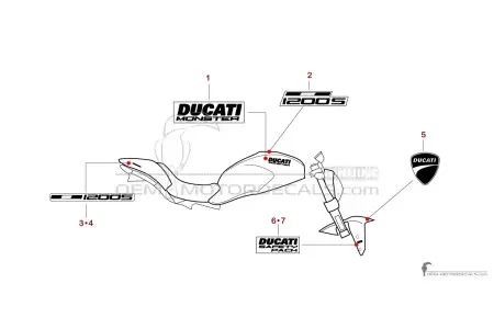 Ducati MONSTER 1200 S 2017 - Red