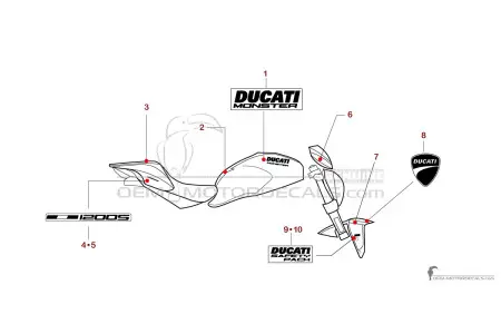 Ducati MONSTER 1200 S STRIPE 2015 - Rot