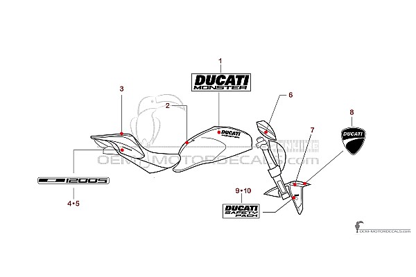 Ducati MONSTER 1200 S STRIPE 2015 - Rouge