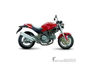 Decals for Ducati MONSTER 620 I.E. 2003 • Ducati OEM Decals