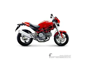 Naklejki do Ducati MONSTER 620 2005 • Ducati Naklejki OEM