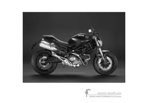 Aufkleber für Ducati MONSTER 696 2008 - Schwarz • Ducati OEM-Aufkleber