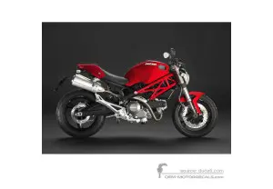 Aufkleber für Ducati MONSTER 696 2008 - Rot • Ducati OEM-Aufkleber