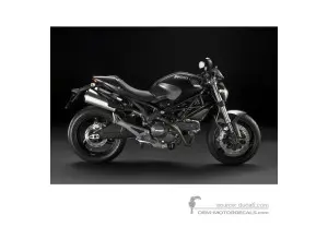 Aufkleber für Ducati MONSTER 696 2010 - Schwarz • Ducati OEM-Aufkleber