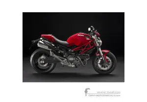 Aufkleber für Ducati MONSTER 696 2010 - Rot • Ducati OEM-Aufkleber