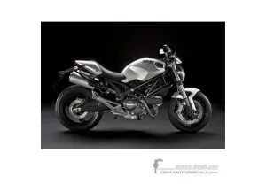 Aufkleber für Ducati MONSTER 696 2010 - Weiss • Ducati OEM-Aufkleber
