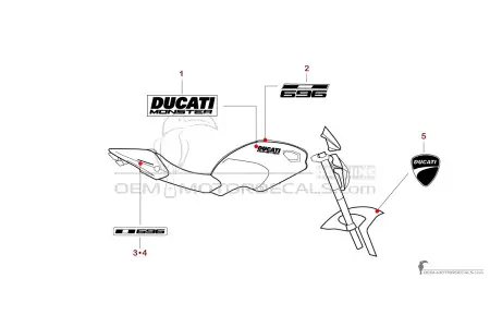 Ducati MONSTER 696 2013 - Rot