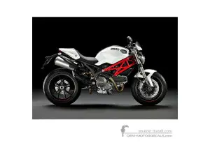 Aufkleber für Ducati MONSTER 796 2012 - Weiss • Ducati OEM-Aufkleber