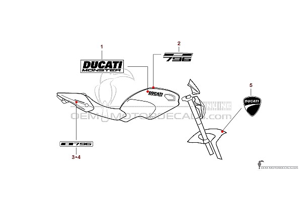 Ducati MONSTER 796 2012 - Rosso