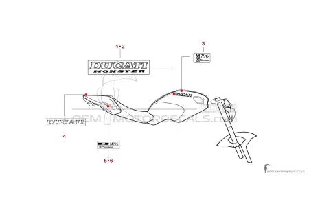 Ducati MONSTER 796 2013 20th Anniversary - Rot