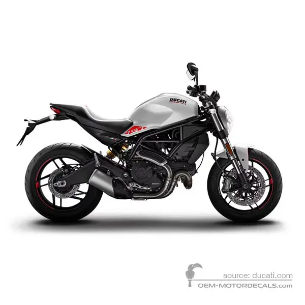 Ducati MONSTER 797 2020 - Blanc - Star White Silk