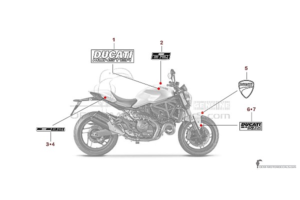 Ducati MONSTER 821 2015 - Blanco