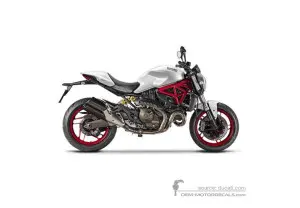 Decals for Ducati MONSTER 821 2016 - White • Ducati OEM Decals