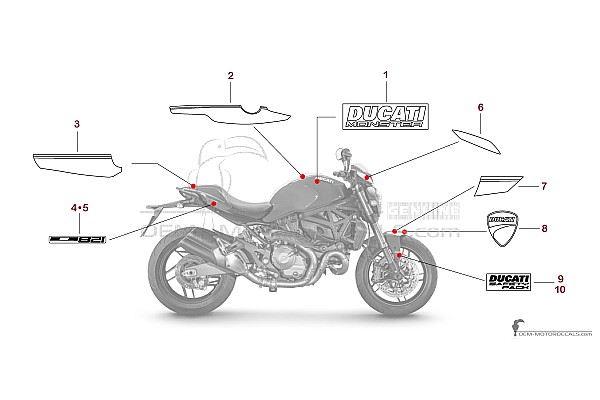 Ducati MONSTER 821 2016 - Rouge