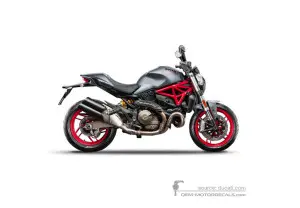 Decals for Ducati MONSTER 821 2017 - Gray Red • Ducati OEM Decals