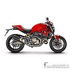 Ducati MONSTER 821 2017 - Rood