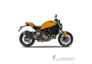Adesivi per Ducati MONSTER 821 2018 - Giallo • Ducati Adesivi OEM