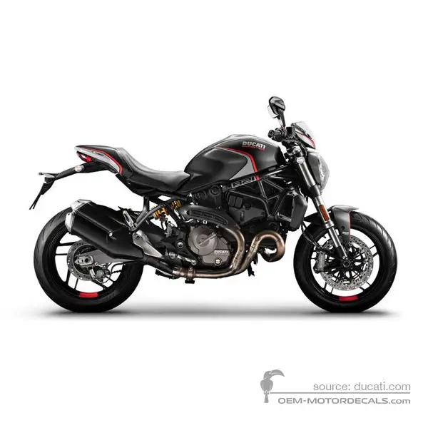 Ducati MONSTER 821 2020 - Noir Rouge - Stealth