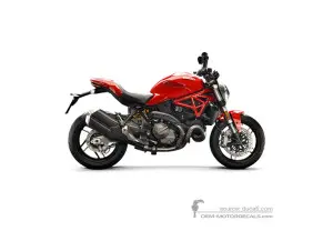 Decals for Ducati MONSTER 821 2021 - Red • Ducati OEM Decals