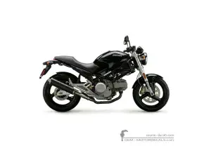 Aufkleber für Ducati MONSTER M600 Metallic 2001 • Ducati OEM-Aufkleber