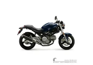 Aufkleber für Ducati MONSTER M600 Metallic 2001 • Ducati OEM-Aufkleber
