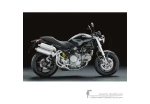 Aufkleber für Ducati MONSTER S2R 2005 - Dunkelgrau • Ducati OEM-Aufkleber