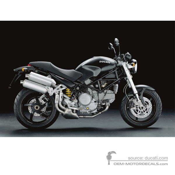 Naklejki do Ducati MONSTER S2R 2005 - Ciemnoszary • Ducati Naklejki OEM