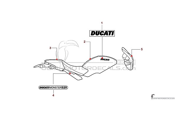 Ducati MONSTER S2R 2006 - Czerwony