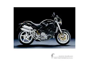 Autocollants pour Ducati MONSTER S2R 2007 - Noir • Ducati Autocollants OEM